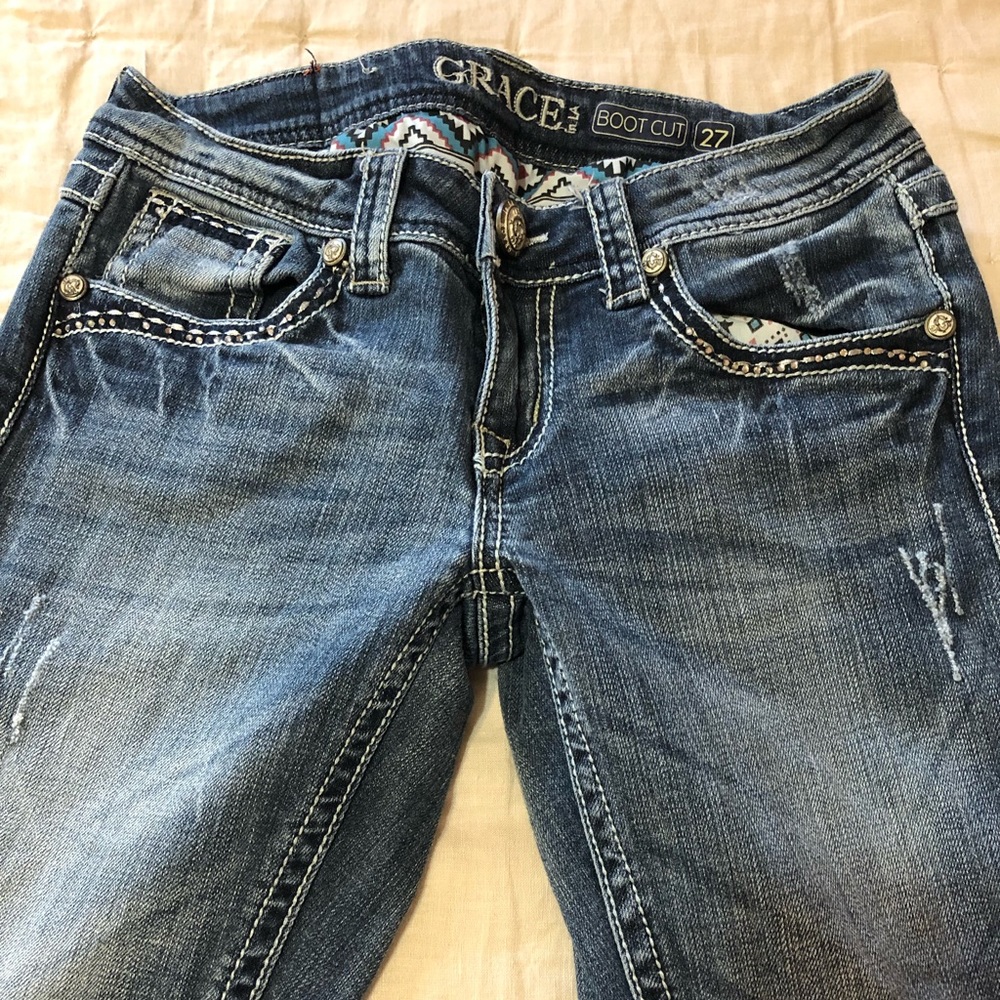 Grace in LA, Boot Cut Western Jeans